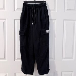 Pro Club Heavy Weight Black Cargo Sweatpants Small